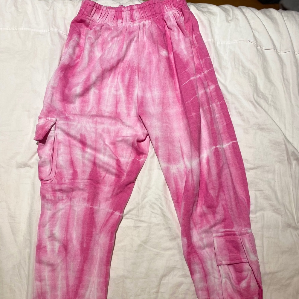 Pretty Little Thing TieDye Cargo Sweatpants